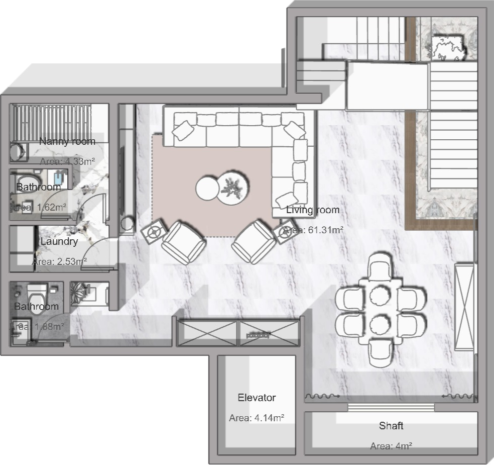 Basement floor plan