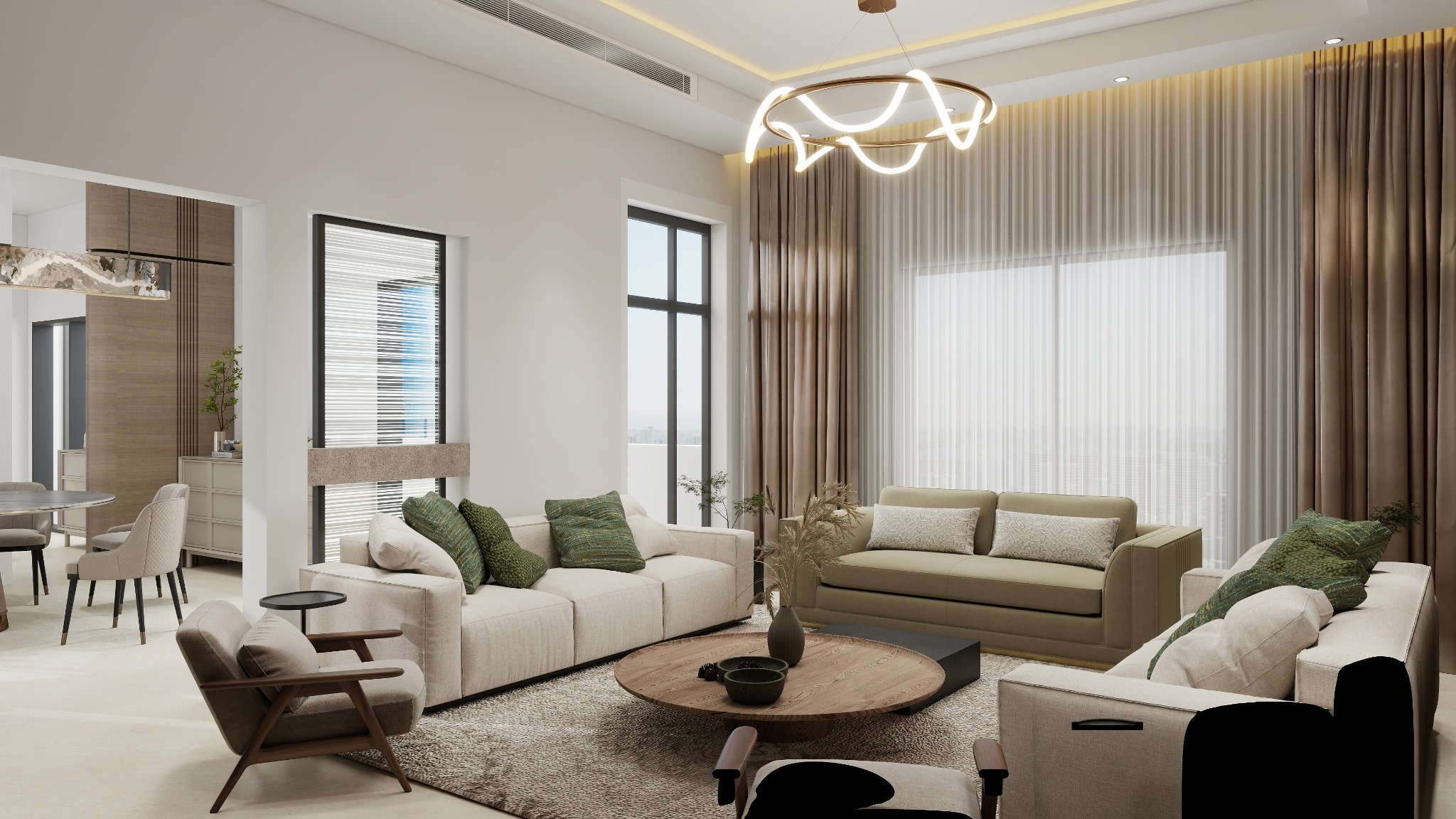 Guest Majlis and Dining — view 2