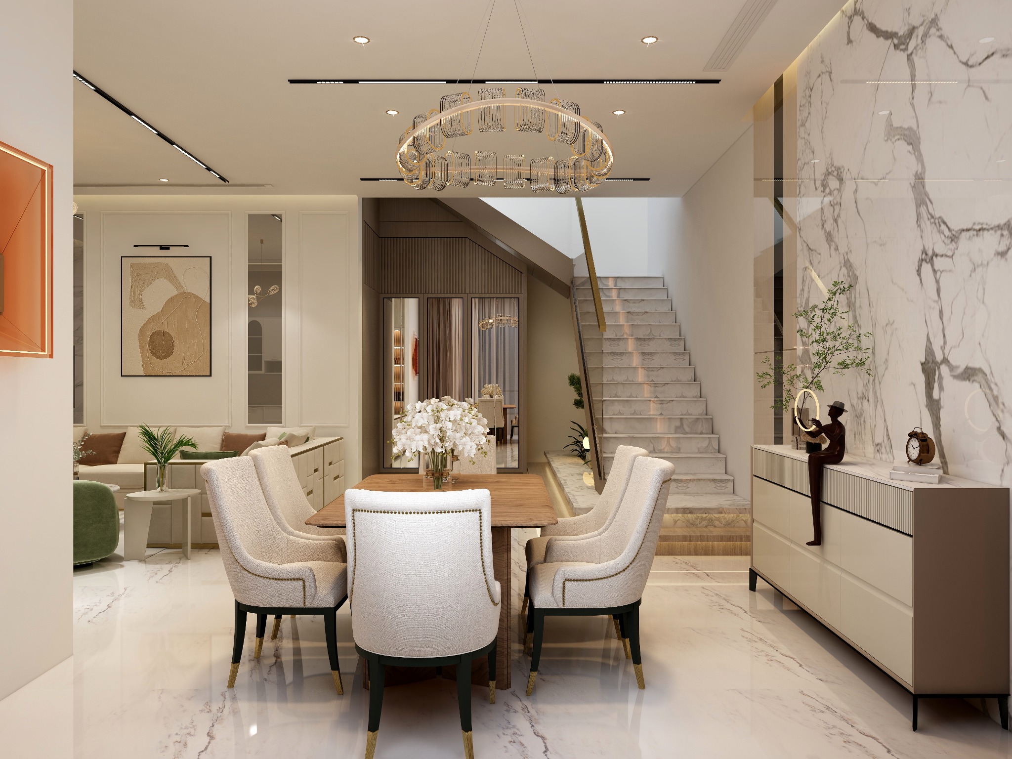 Living & Dining Area — view 4