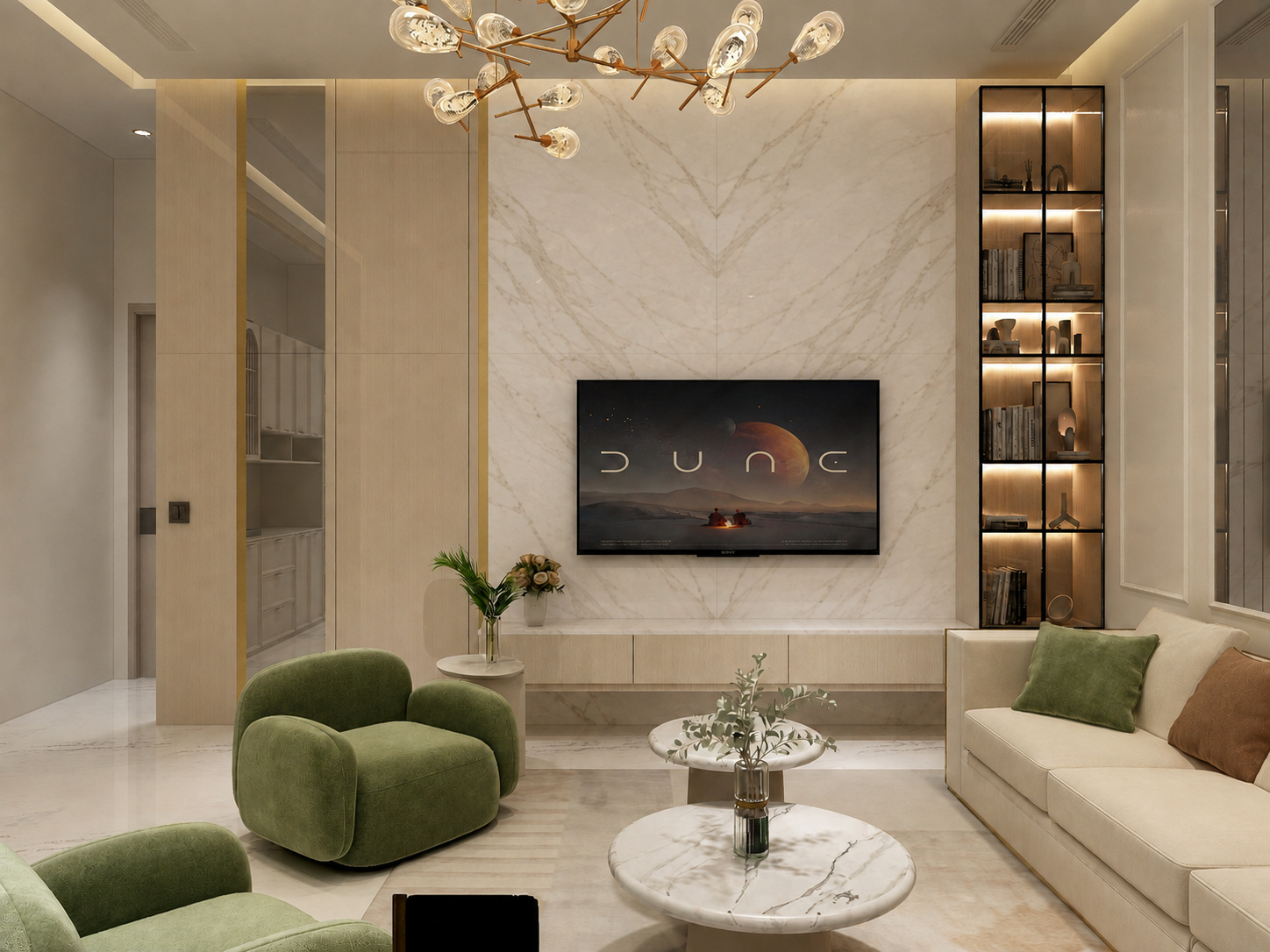 Living & Dining Area — view 1