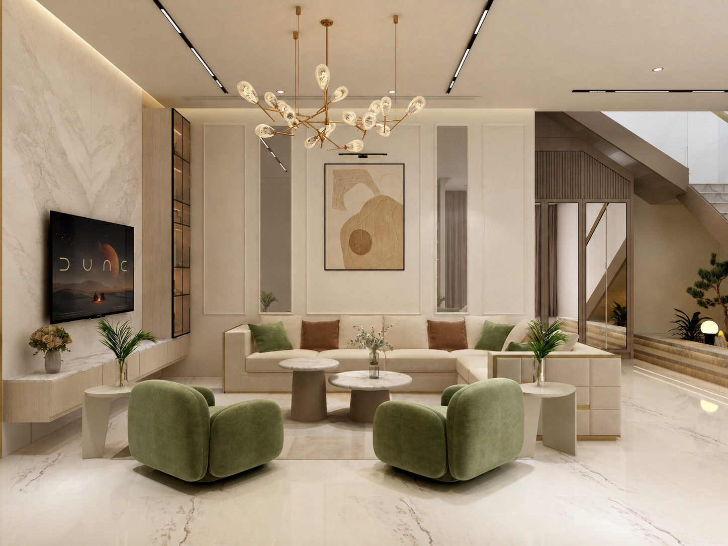 Living & Dining Area — view 3