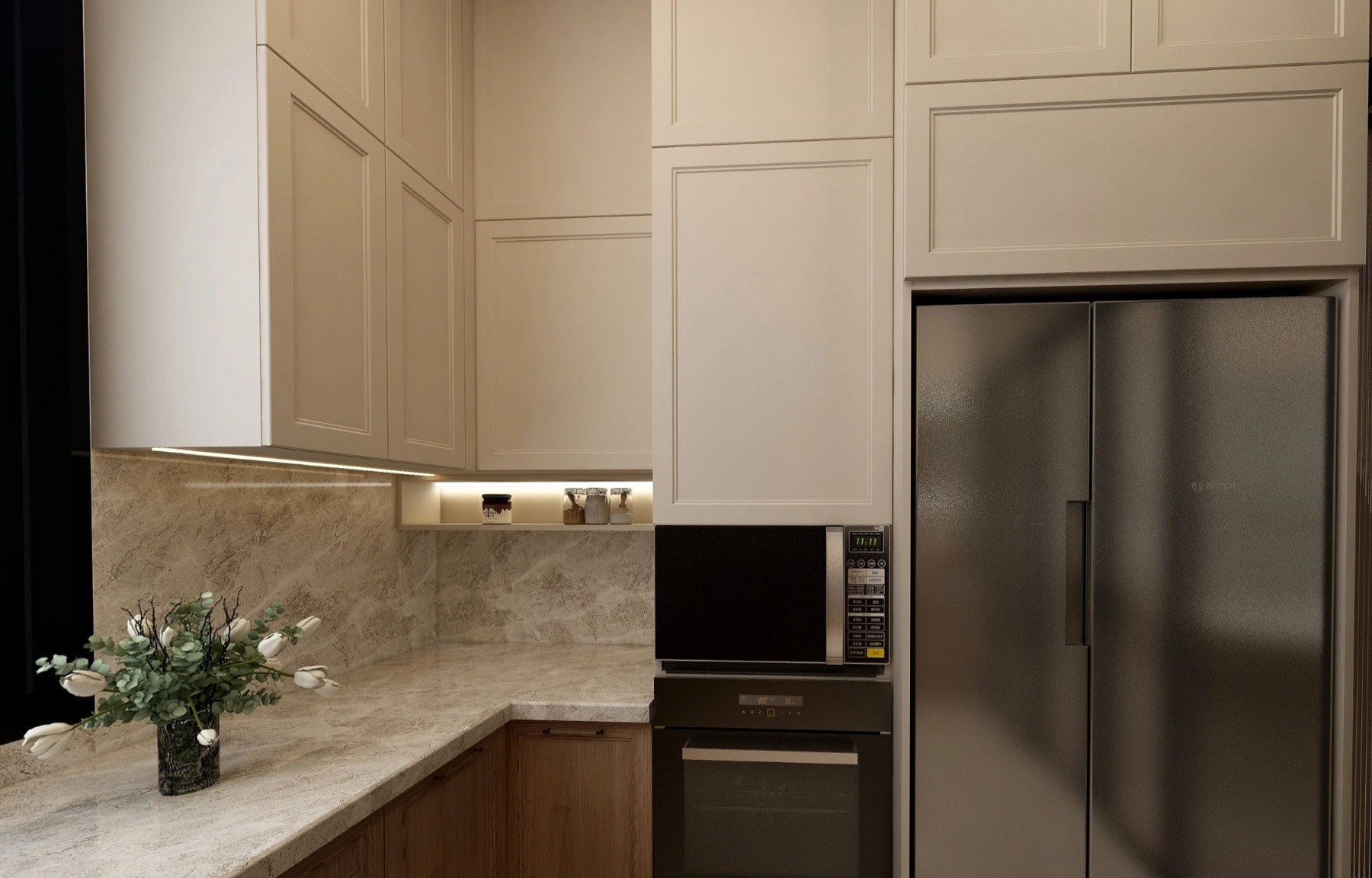 Dining Area & Kitchen — view 4