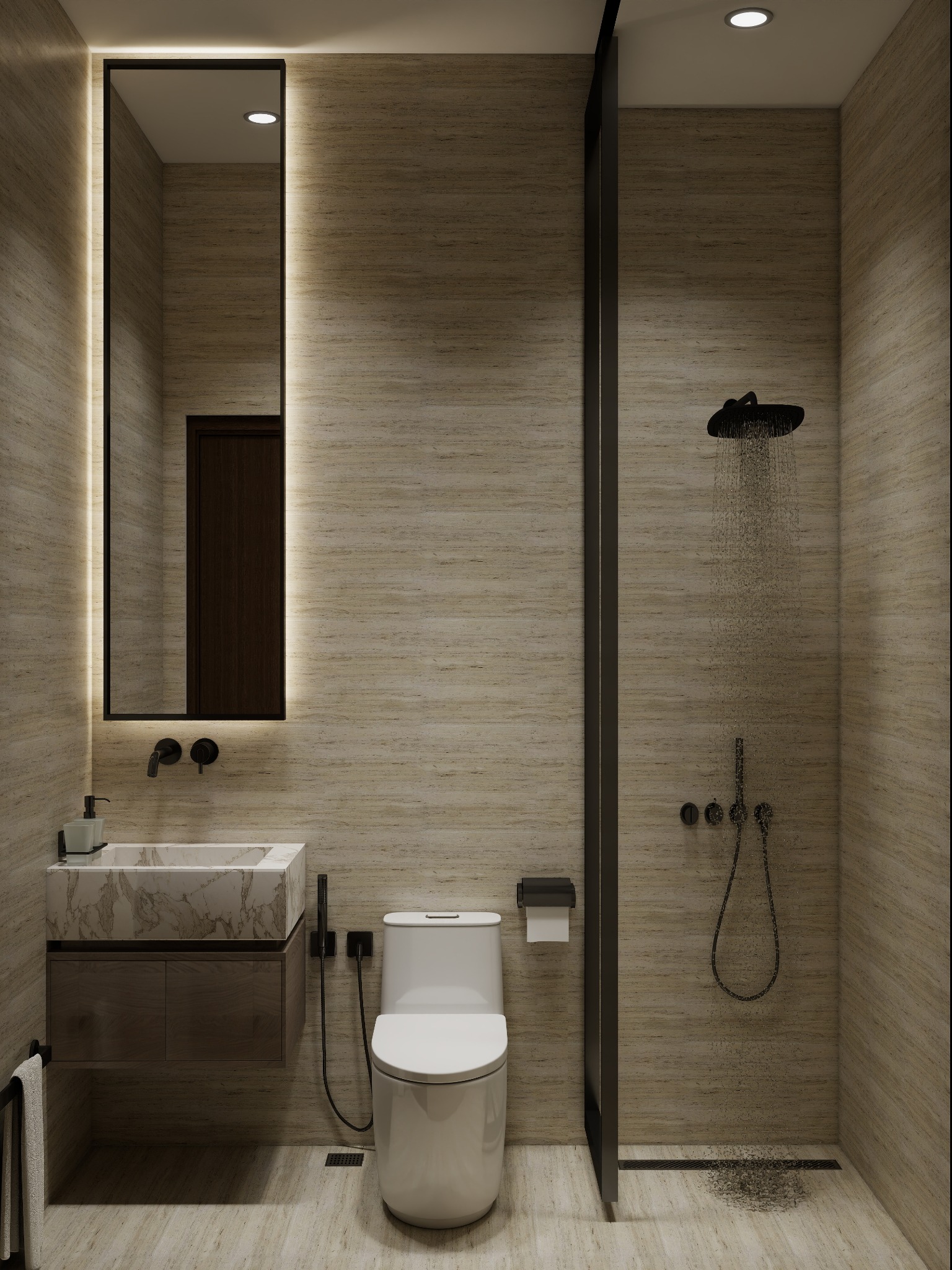 Guest Bedroom & Washroom — view 4