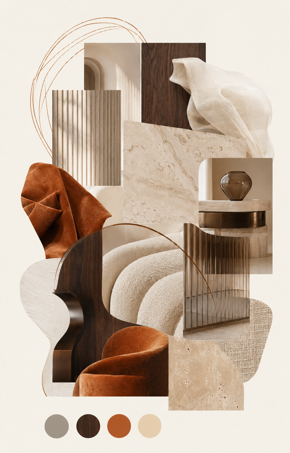 Cedar and Ivory Majlis concept board