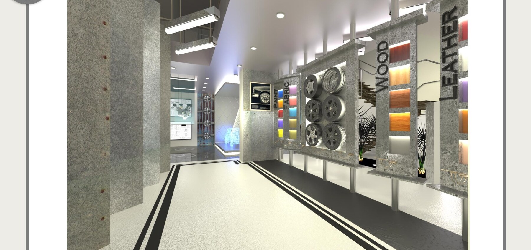 Interactive exhibition zone