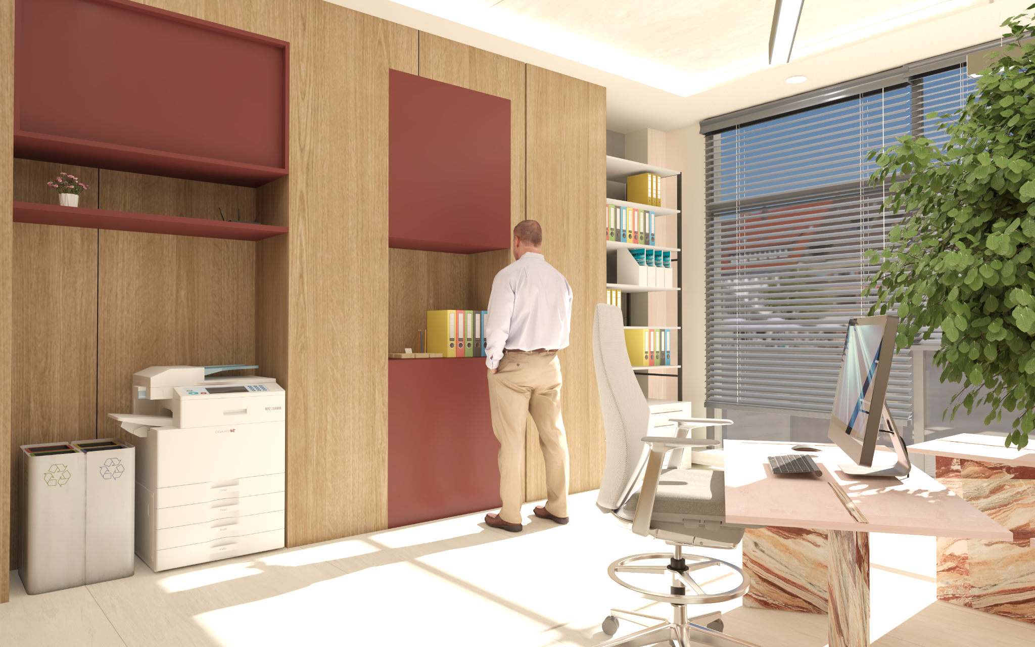 Workplace storage detail