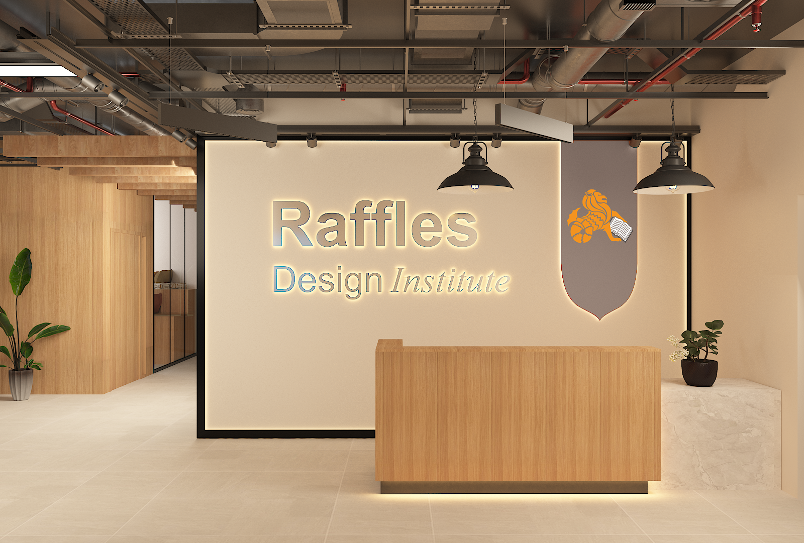 Raffles Design Institute reception